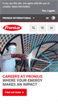 Mobile Screenshot of fronius.com